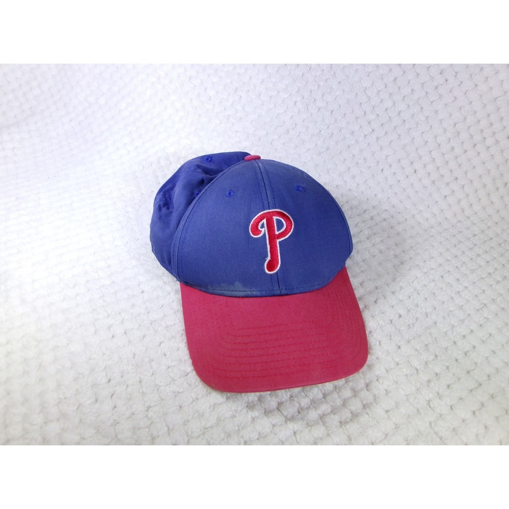 Fan‎ Favorite Men OS Baseball Hat Blue Red Philadelphia Phillies MLB Adjustable